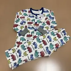 新品　車プリント ベビーパジャマ 長袖90