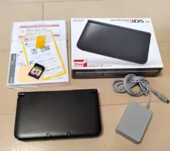 ほぼ新品 ニンテンドー3DS LL ブラック 本体 充電器セット - メルカリ