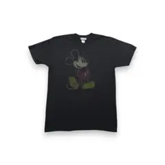 00s ミッキー ディズニー ビンテージ Tシャツ パークタグ L 半袖　黒のサムネイル