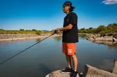 deps ロゴ　フィッシングショーツ オレンジXLのサムネイル
