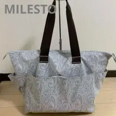MILESTO ミレスト　トートバッグ ペイズリー柄 （キャリーオン可)のサムネイル