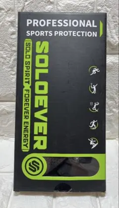 新品未使用SOLOEVER 膝サポーター Lサイズ ブラック スポーツ 膝パッドのサムネイル