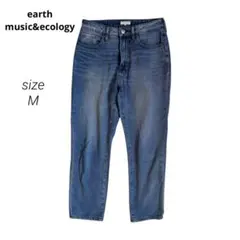 【earth music&ecology】ストレートデニム　ジーンズ　パンツ　M