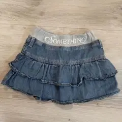 SOMETHING デニムフリルスカート