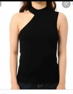 EGOISTチョーカーワンショルダートップスニット