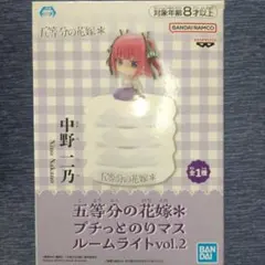 五等分の花嫁＊　プチっとのりマスルームライトvol.2　中野二乃