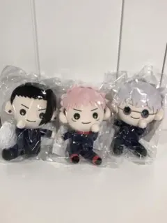 新品　呪術廻戦　ぬいぐるみ　たすっこ　虎杖悠仁　五条悟　夏油傑　3種