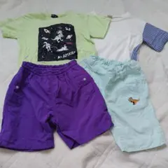 クレードスコープ蓄光・恐竜・切り替えTシャツパンツセット120