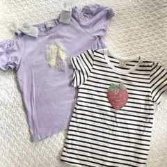 プティマイン　Tシャツ　2枚セット 半袖Tシャツ petit main