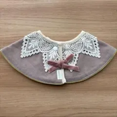 MARLMARL マールマール スタイ　【名前刺繍無し】 レース ベロアリボン