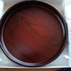★お茶盆（木製 丸盆 1枚）（送料込み）