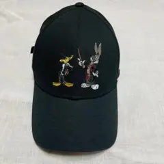 New Era コットン キャップ 黒 ワーナーブラザーズ100周年