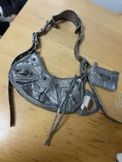 お値下げ！シルバー ショルダーバッグ ハート型ミラー付き