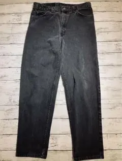 【雰囲気抜群】希少品 550 後染めブラックUSA 製W36 L32相当