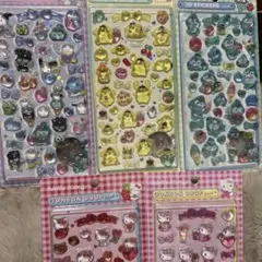 はぴだんぶい　ハローキティ ぷくぷくシール シールセット　まとめ売り