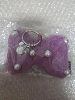 ミニーマウス リボンキーホルダー