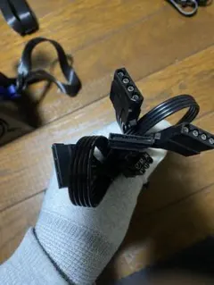 PC電源ユニットプラグインケーブル　SATA＋ペリフェラル