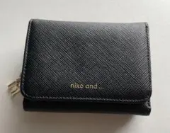 【最終値下げ‼️】Niko and… 三つ折財布 ブラック