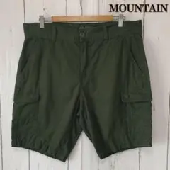 MOUNTAIN オリーブグリーン カーゴショートパンツ　36サイズ