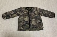THE SHOP TK キッズ　迷彩柄ノーカラージャケット　リバーシブル