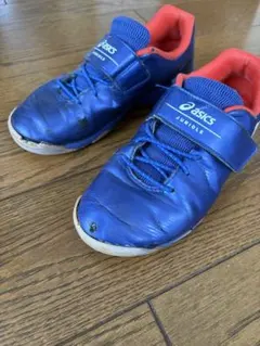 asics サッカーフットサルシューズ 青　21cm キッズ　ジュニア　テープ