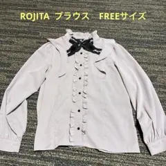 ROJITAブラウス　くすみピンク　FREEサイズのサムネイル