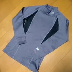 防寒　TIGORA 長袖ハイネック防寒インナー M グレー