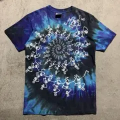 90s USA製　LIQUID BLUE グレイトフルデッド Tシャツ　スカルのサムネイル