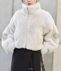 Chico ファースタンドジップブルゾン