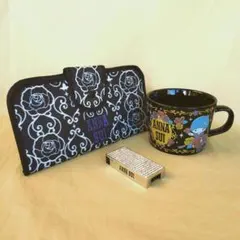 アナスイとサンリオコラボのマグカップと雑誌付録マルチケース、ミニケースのセット