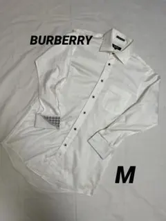 バーバリーブラックレーベル BURBERRYドレスシャツ 白 38 M
