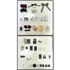 アクセサリー・ヘアアクセサリー ・ブローチ・巾着 44点 まとめ売り
