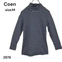 Coen コーエン シャツ トップス 長袖 ボーダー Ｍ おしゃれ