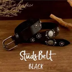 ウエスタンベルト スタッズ レザー y2k アメカジ メンズ レディース 黒