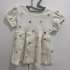Loulou Ami アイボリー刺繍ワンピース 90のサムネイル