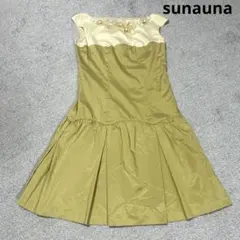 sunauna スーナウーナ　ワンピース　フォーマルセレモニーお花　日本製38