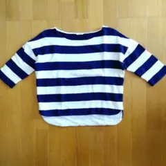 studio CLIP　五分丈　ボーダーカットソー　サイズM