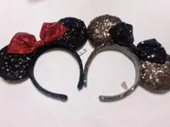 ディズニーランド　カチューシャ　ミニーマウス 2個セット