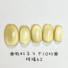 【即購入ok】マグネットネイルチップ　ショートオーバル　ニュアンス　玻璃62