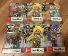 新品 アミーボamiibo スプラトゥーン 6体セット イイダ　コジャケ　ボーイ