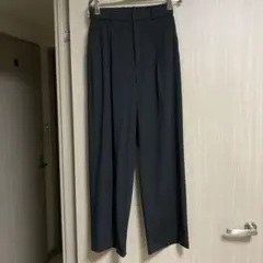 UNIQLO ワイドタックパンツ ブラック S