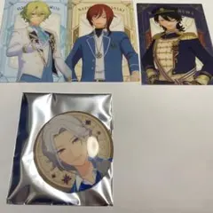 あんスタ エレメント クリアカード 缶バッジ 乱凪砂 巴日和 逆先夏目 朔間零