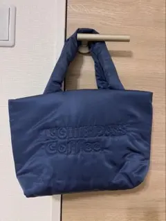 コメダ珈琲店 ネイビー トートバッグ ロゴ刺繍