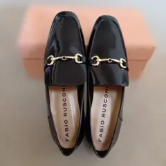 FABIO RUSCONI ローファー ブラック size39のサムネイル