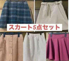 ミニスカート5点セット まとめ売り 秋服