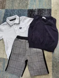 COMME CA ISM ポロシャツ＆パンツ mikihouseベスト　100