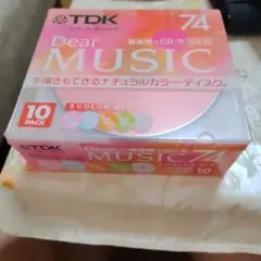 TDK 音楽用 CD-R 74分 5色カラーミックス 10枚パック