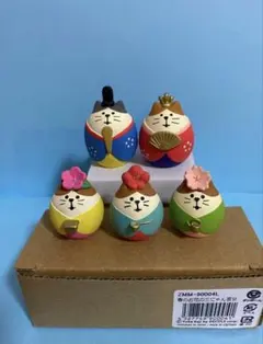 デコレコンコンブル　ひな祭り　春のお花の三にゃん官女　猫雛
