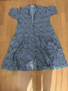 花柄 半袖シャツワンピース　Samansa Mos2 未使用　新品　美品