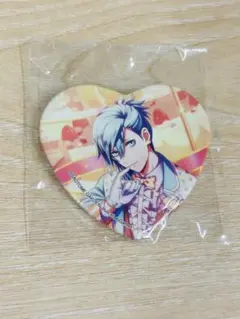 美風藍 ハート缶バッジ シャニライ sweet cafe